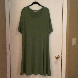 Susan Graver short sleeve liquid knit dress